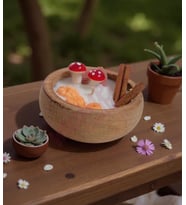 Mumelia Candles Sonbahar Rüzgarı - Doğal Soya Bambu Kase Tasarım Mum
