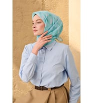 Soft Eşarp 73098 (Turkuaz)