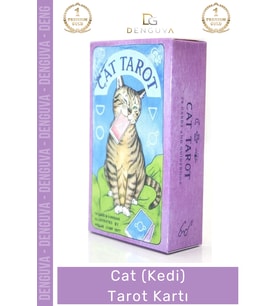 #TarotKartı Cat (Kedi) Tarot Kartı Hobi Ürünü Mistik Objeler Fal Seti