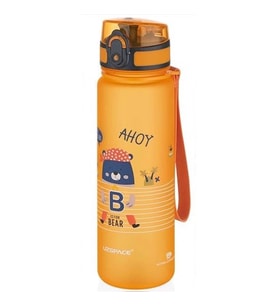 UZSPACE MATARA TRITAN SOFT TOUCH 3026 500 ML DYNAMIC ORANGE-BEAR