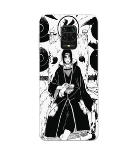 Xiaomi Redmi Note 9S - Redmi Note 9 PRO Uyumlu Itachi Uchiha Tasarımlı Şeffaf Telefon Kılıfı
