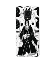 Xiaomi Redmi Note 9S - Redmi Note 9 PRO Uyumlu Itachi Uchiha Tasarımlı Şeffaf Telefon Kılıfı