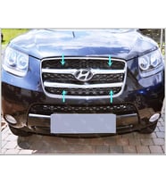 Hyundai SANTA FE Krom Ön Panjur 2 prç. 2006-2010 ARASI P. Çelik