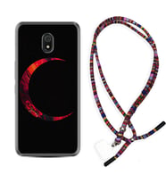 Xiaomi Redmi 8A 8 Pro 9C 9T 10C 11T Pro Kılıf Boyun Asklı Rasta Silikon Red Moons 1747