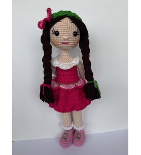 Sardunya Bebek Amigurumi Organik Oyuncak