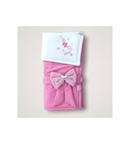 Bebek Kundağı Unisex Bebek Dış Kundak Battaniyesi 5 Amaçlı Hastane Çıkışı Hediyelik Mevsimlik KND45196 (Fuşya)