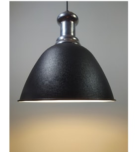 RİOLİGHT RETRO TEKLİ METAL SARKIT AVİZE ÇAP: 28CM (Siyah)