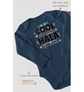 Cool diye yazılır hala diye okunur Uzun Kollu Çıtçıtlı Bebek Body
