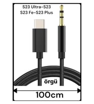 Samsung Galaxy S23 Ultra S23 S23 Plus S23 Fe Aux Kablo Type C Aux Kablo Tak Çalıştır Dac Çipli