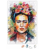 Frida Kahlo Renkli Çiçekli Puzzle 240 Parça Yapboz