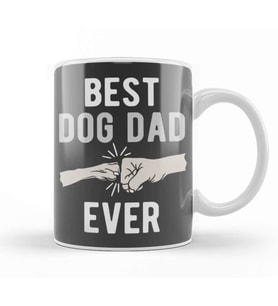 Best Dog Dad Ever 014 Kupa Bardak Porselen