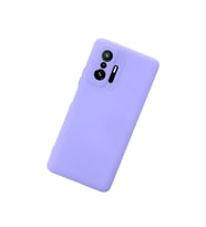 Xiaomi Mi 11t Pro Kılıf Nano İçi Kadife Silikon - Lila