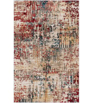 Eliana Home Baskılı, Yıkanabilir Kaymaz Taban Salon Halısı LNA0615 100x150 cm (Bordo)