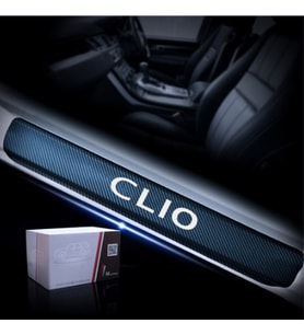 Clio Karbon Kapı Eşiği Koruma Sticker (4 Adet)