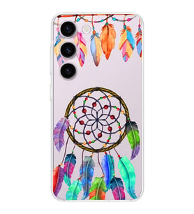 PrintiFy Samsung Galaxy S24 Plus ile Uyumlu 1mm Slim Fit Nazar Boncuğu 6 Baskılı Şeffaf  Kılıf