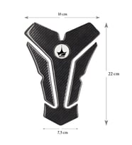 Grippatch Yamaha, BMW, Honda ile Uyumlu Universal 6D Karbon Tank Pad GC09