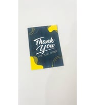 Thank You Teşekkür Kartı 5x8 Cm 50 Adet