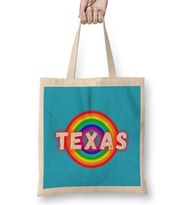 Texas Vintage Retro Rainbow Style Bez Çanta Uzun Saplı