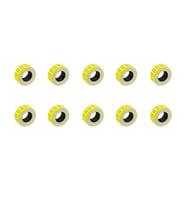 Motex Tanex Makine Etiketi Kraft Fiyatlandırma Numaralandırma Bant -12x21 mm -800'lü -Sarı -10 Adet