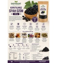 Safhasat Kurutulmuş Siyah Üzüm 250 g