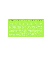 HATAS 02257 BÜYÜK HARF YAZI ŞABLONU 10mm - TEKLİ