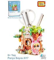 LOZ Creative Serisi Sevimli Kalemlik Pembe Figürlü -LZ1242 (617 Parça) Oyuncak Yapım Seti