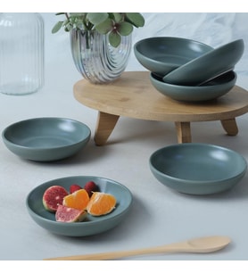 Mat Yeşil Halka Çerezlik/Sosluk 13 Cm 6 Adet 322