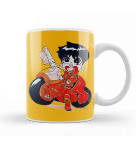 Akira Motorbike Kupa Bardak Porselen