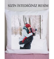 Kişiye Özel Resimli Yastık Full Tek Yüzey