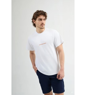Eduardo 84004 Regular Fit Baskılı Beyaz Erkek Basic T-Shirt