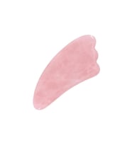 Pembe Kuvars Gua Sha Masaj Taşı Model 2