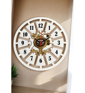 Makine Mühendisine Duvar Saati 40cm (Beyaz)