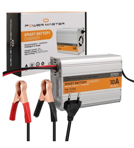 PowerMaster MA-1210A 12 Volt - 10 Amper Akıllı Hızlı Akü Şarj Cihazı Analog Amper Göstergeli