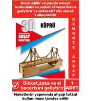 Özel 3D Görsel Zeka Geliştirici Boyanabilir Çocuk Yetişkin Puzzle Dekoratif Demonte Ahşap Oyun Maket