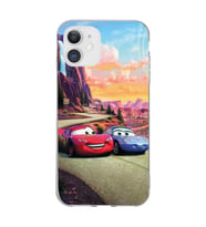 Iphone 11 Uyumlu Şimşek Mcqueen Tasarımlı Şeffaf Telefon Kılıfı
