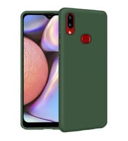 Samsung Galaxy A10S İçi Kadife Silikon Kılıf Yeşil