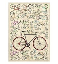 Aşk Fixie Yol Bisikleti Tablo Ahşap Poster Dekoratif