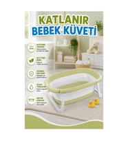7265 Katlanır Bebek Yıkama Küveti Eco Yeşil -Dolu Oyuncak