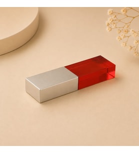 Kişiye Özel İsim Baskılı 16 Gb Kristal Usb Bellek Metal Kutulu Hediye Flash Bellek