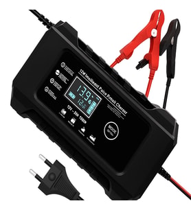 RJ-C1 12V 6a Araba Motosiklet Kurşun Asit Akü Şarj Cihazı Auto Islak Kuru Jel Onarım Led Ekran