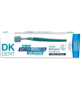 Dermokil Dk Dent Diş Macunu Klasik Kil Özlü 75 Ml Fırça Hediyeli