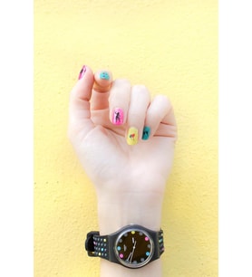 Eğlence Sembolleri Tırnak Dövmesi, Tırnak Tattoo, Nail Art, Tırnak Sticker