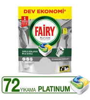 ŞeyliŞeyler - Fairy Platinum Bulaşık Makinesi Kapsülü 72'li Deterjan Tablet - Yağ Sökücü Parlatıcı Etkili