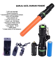Sinyalli Acil Durum El Feneri Cree5 Wt-262