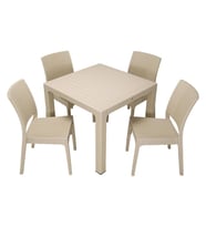 Mandella Elit Rattan 90x90 Elit Sandalye Masa Takımı ÇÖLBEJİ