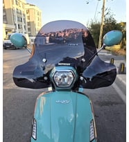MOTOCAM Skyjet Bellina Ön Cam 2024-2026 Model 41cm Siyah Renkli 4mm Elcikli APARATSIZ
