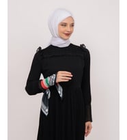 Filistin Zaytin Ve Filistin Bayrak Baskılı Fular Saçaksızlı Unisex S100014