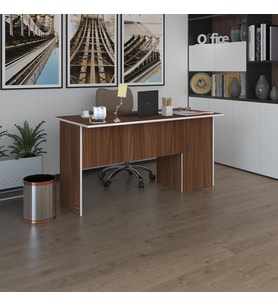 Kenzlife ofis masası miyamoto cvz sol 75*150*80 raflı dolap bilgisayar çalışma masası (Karışık)