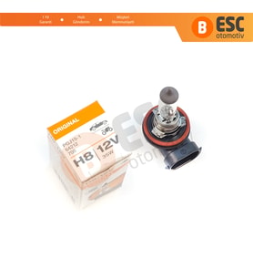 Kısa Uzun Far Sis Lambası için OSRAM ORIGINAL 64212 H8 12V 35W PGJ19-1 Soketli H8 Halojen Ampul