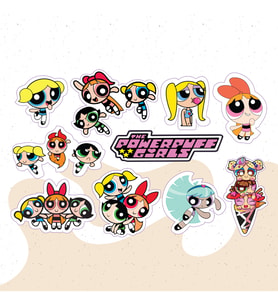 Powerpuff Girls Tasarımlı A5 Stickers Çıkartma PYTKSTK034